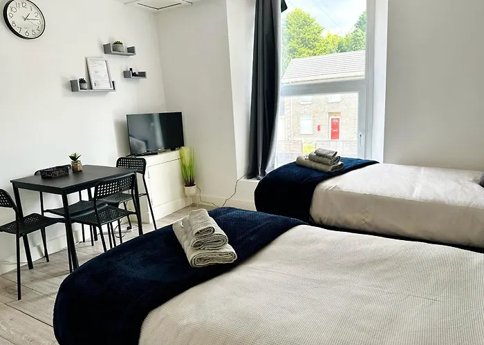 Cosy Modern 1 Bedroom Apartment - Neath Road Port Talbot Near Briton Ferry Train Station